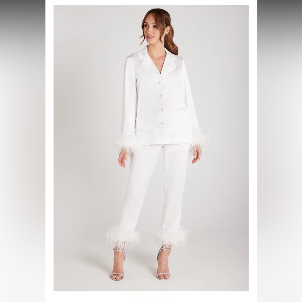 NADINE MERABI DARCIE WHITE PAJAMAS